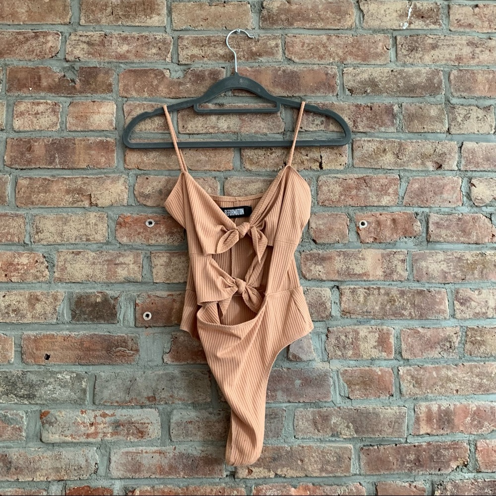 Reformation Tie Front Bodysuit